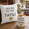 KOMPLET DLA TATY PODUSZKA 40X40CM + KUBEK 330ml NA PREZENT DZIEŃ OJCA TATA