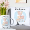 KOMPLET DLA MAMY PODUSZKA 40X40CM + KUBEK 330ml NA PREZENT DZIEŃ MATKI MAMA
