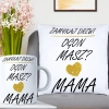 KOMPLET DLA MAMY PODUSZKA 40X40CM + KUBEK 330ml NA PREZENT DZIEŃ MATKI MAMA