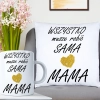 KOMPLET DLA MAMY PODUSZKA 40X40CM + KUBEK 330ml NA PREZENT DZIEŃ MATKI MAMA