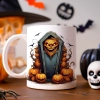 HALLOWEENOWY KUBEK 330ml NA HERBATĘ KAWĘ NA PREZENT TRUMNA DYNIE STRASZNE