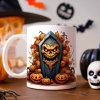 HALLOWEENOWY KUBEK 330ml NA HERBATĘ KAWĘ NA PREZENT TRUMNA DYNIE STRASZNE