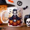 HALLOWEENOWY KUBEK 330ml NA HERBATĘ KAWĘ NA PREZENT WAMPIR DYNIE NIETOPERZE