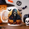 HALLOWEENOWY KUBEK 330ml NA HERBATĘ KAWĘ NA PREZENT ZOMBIE DYNIE NIETOPERZE