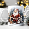 ZIMOWY KUBEK 330ml HERBATĘ KAWĘ PREZENT ŚWIĄTECZNY ŚWIĘTA RENIFER MIKOŁAJ