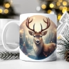 ZIMOWY KUBEK 330ml HERBATĘ KAWĘ PREZENT ŚWIĄTECZNY ŚWIĘTA RENIFER MIKOŁAJ