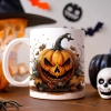 HALLOWEENOWY KUBEK 330ml NA HERBATĘ KAWĘ NA PREZENT STRASZNY DYNIA