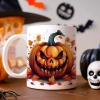 HALLOWEENOWY KUBEK 330ml NA HERBATĘ KAWĘ NA PREZENT STRASZNY DYNIA