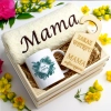 KOMPLET DLA MAMY RĘCZNIK Z HAFTEM + KUBEK 330ml NA PREZENT DZIEŃ MATKI MAMA