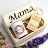 KOMPLET DLA MAMY RĘCZNIK Z HAFTEM + KUBEK 330ml NA PREZENT DZIEŃ MATKI MAMA