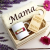 KOMPLET DLA MAMY RĘCZNIK Z HAFTEM + KUBEK 330ml NA PREZENT DZIEŃ MATKI MAMA