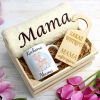 KOMPLET DLA MAMY RĘCZNIK Z HAFTEM + KUBEK 330ml NA PREZENT DZIEŃ MATKI MAMA