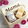 KOMPLET DLA MAMY RĘCZNIK Z HAFTEM + KUBEK 330ml NA PREZENT DZIEŃ MATKI MAMA