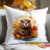 POSZEWKA DEKORACYJNA 50x60 JASIEK OZDOBNA JESIENNA BÓBR