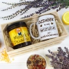 PREZENT DLA DZIADKA KOMPLET KUBEK MIÓD NATURALNY SKRZYNCE DZIADEK UPOMINEK