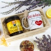 PREZENT DLA DZIADKA KOMPLET KUBEK MIÓD NATURALNY SKRZYNCE DZIADEK UPOMINEK