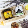 PREZENT DLA DZIADKA KOMPLET KUBEK MIÓD NATURALNY SKRZYNCE DZIADEK UPOMINEK