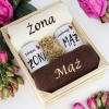 PREZENT ŚLUBNY ZESTAW RĘCZNIKI + KUBKI ŻONA i MĄŻ