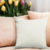 POSZEWKA DEKORACYJNA WELUROWA 40x40 WELUR VELVET NA PODUSZKĘ ŚMIETANKA