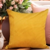POSZEWKA DEKORACYJNA WELUROWA 40x40 WELUR VELVET NA PODUSZKĘ MUSZTARDA