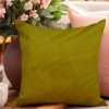 POSZEWKA DEKORACYJNA WELUROWA 40x40 WELUR VELVET NA PODUSZKĘ JASIEK OLIWKA