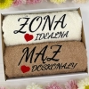 PREZENT ŻONA MĄŻ ŚLUB ZESTAW RĘCZNIKÓW ROCZNICA
