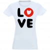 T-SHIRT KOSZULKA DAMSKA Z NADRUKIEM LOVE