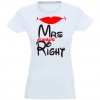 T-SHIRT KOSZULKA DAMSKA Z NADRUKIEM MRS RIGHT