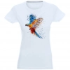 T-SHIRT KOSZULKA DAMSKA NADRUK KOLOR PAPUGA