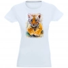 T-SHIRT KOSZULKA DAMSKA NADRUK MAŁY TYGRYS