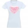 T-SHIRT KOSZULKA DAMSKA NADRUK KOCHAM CIE MAMO
