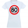T-SHIRT KOSZULKA DAMSKA PREZENT URODZINY 80 -