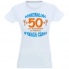 T-SHIRT KOSZULKA DAMSKA PREZENT URODZINY 50 -