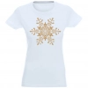 T-SHIRT KOSZULKA DAMSKA ŚWIĄTECZNA ŚNIEŻYNKA -