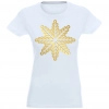 T-SHIRT KOSZULKA DAMSKA ŚWIĄTECZNA ŚNIEŻYNKA -