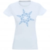 T-SHIRT KOSZULKA DAMSKA ŚWIĄTECZNA ŚNIEŻYNKA -