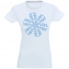 T-SHIRT KOSZULKA DAMSKA ŚWIĄTECZNA ŚNIEŻYNKA -