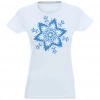 T-SHIRT KOSZULKA DAMSKA ŚWIĄTECZNA ŚNIEŻYNKA -