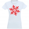 T-SHIRT KOSZULKA DAMSKA ŚWIĄTECZNA ŚNIEŻYNKA -
