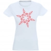 T-SHIRT KOSZULKA DAMSKA ŚWIĄTECZNA ŚNIEŻYNKA -