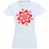 T-SHIRT KOSZULKA DAMSKA ŚWIĄTECZNA ŚNIEŻYNKA -