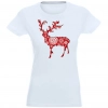 T-SHIRT KOSZULKA DAMSKA ŚWIĄTECZNA RENIFER -