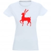 T-SHIRT KOSZULKA DAMSKA ŚWIĄTECZNA RENIFER -