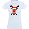 T-SHIRT KOSZULKA DAMSKA ŚWIĄTECZNA RENIFER -