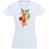 T-SHIRT KOSZULKA DAMSKA ŚWIĄTECZNA RENIFER -