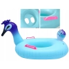 Dmuchane kółko do pływania w kształcie pawia dla dzieci na tle basenu