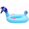 Dmuchane kółko do pływania w kształcie pawia dla dzieci na tle basenu