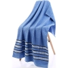 GRUBY RĘCZNIK KĄPIELOWY ZEFIRO 50x100 cm PREMIUM Z BORDIURĄ CHŁONNY NIEBIESKI