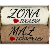 PREZENT ŻONA MĄŻ ŚLUB ZESTAW RĘCZNIKÓW ROCZNICA