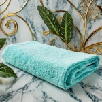 GRUBY RĘCZNIK KĄPIELOWY 50x100cm 500g/m2 PREMIUM CHŁONNY LAZUROWY